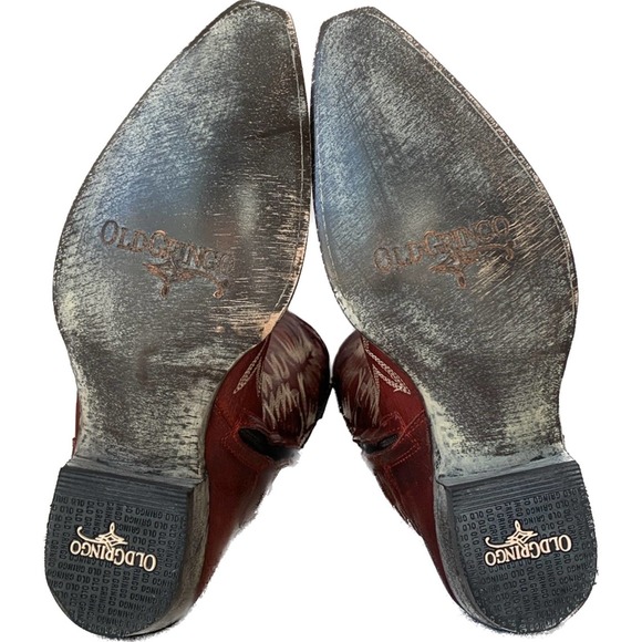 OLD GRINGO Mayra Embroidered Tall Knee High Red Cowgirl Western Boots 8.5 - Picture 4 of 5